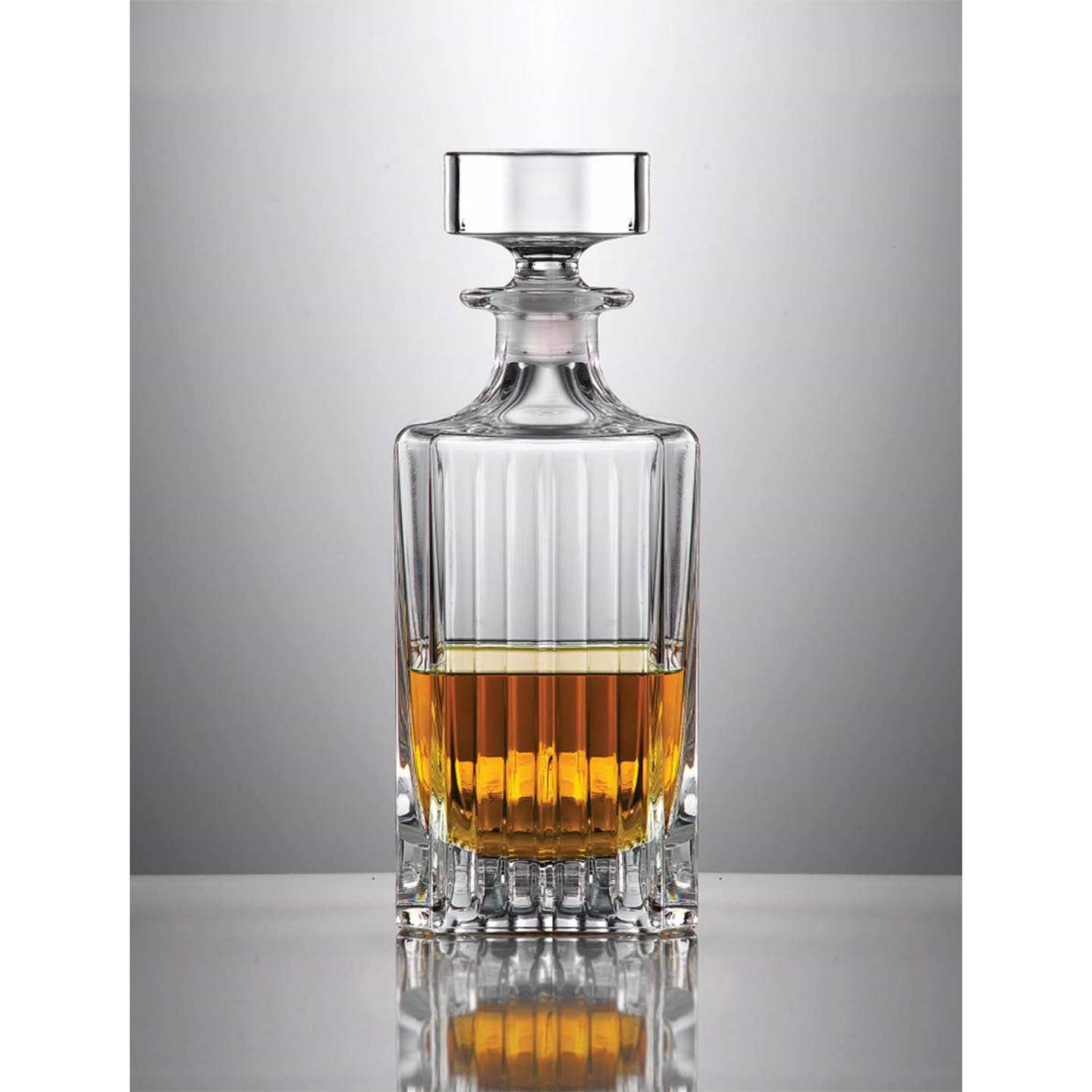 Timeless Crystal Whiskey Decanter Set, Decanter: 25 oz.; DOF glasses: 10.5 oz.