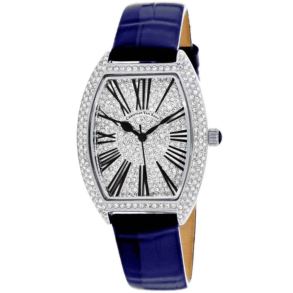 Christian Van Sant Chic Women's Quartz Watch, Silver Dial