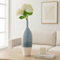 Decorative Vase - Blue Ceramic Sculptural Ombre Tall, 30 in.