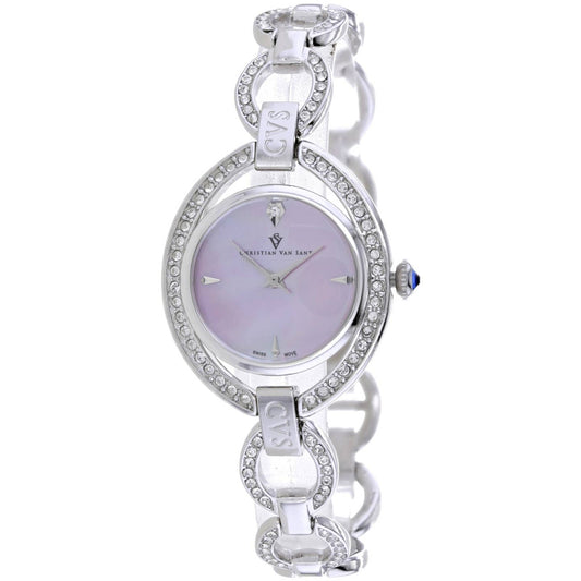 Christian Van Sant Stella Women's Quartz Watch, Pink Dial