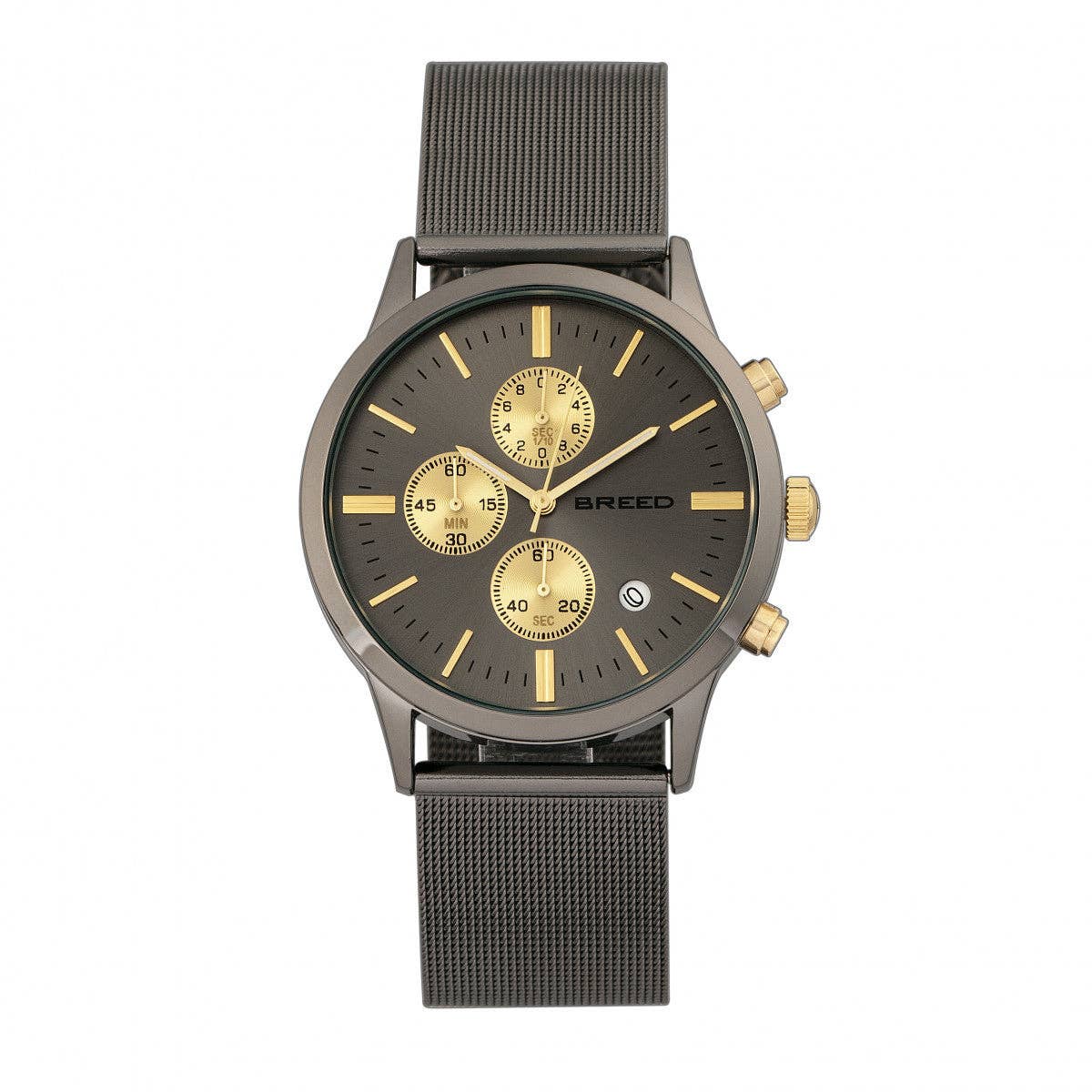 Breed Espinosa Men's Quartz Chronograph Date Mesh Bracelet Watch