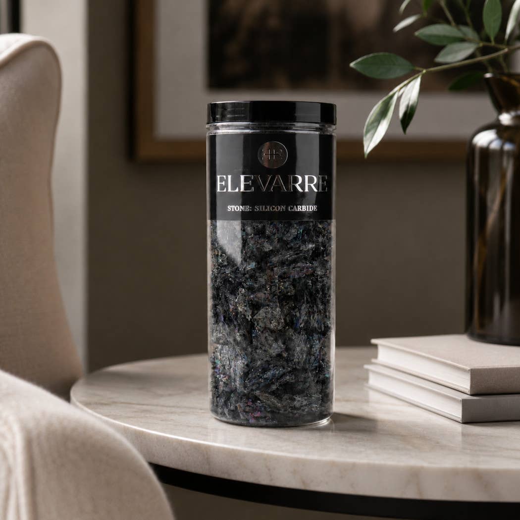 Decorative Object - Black Silicon Carbide Raw Stone Filler