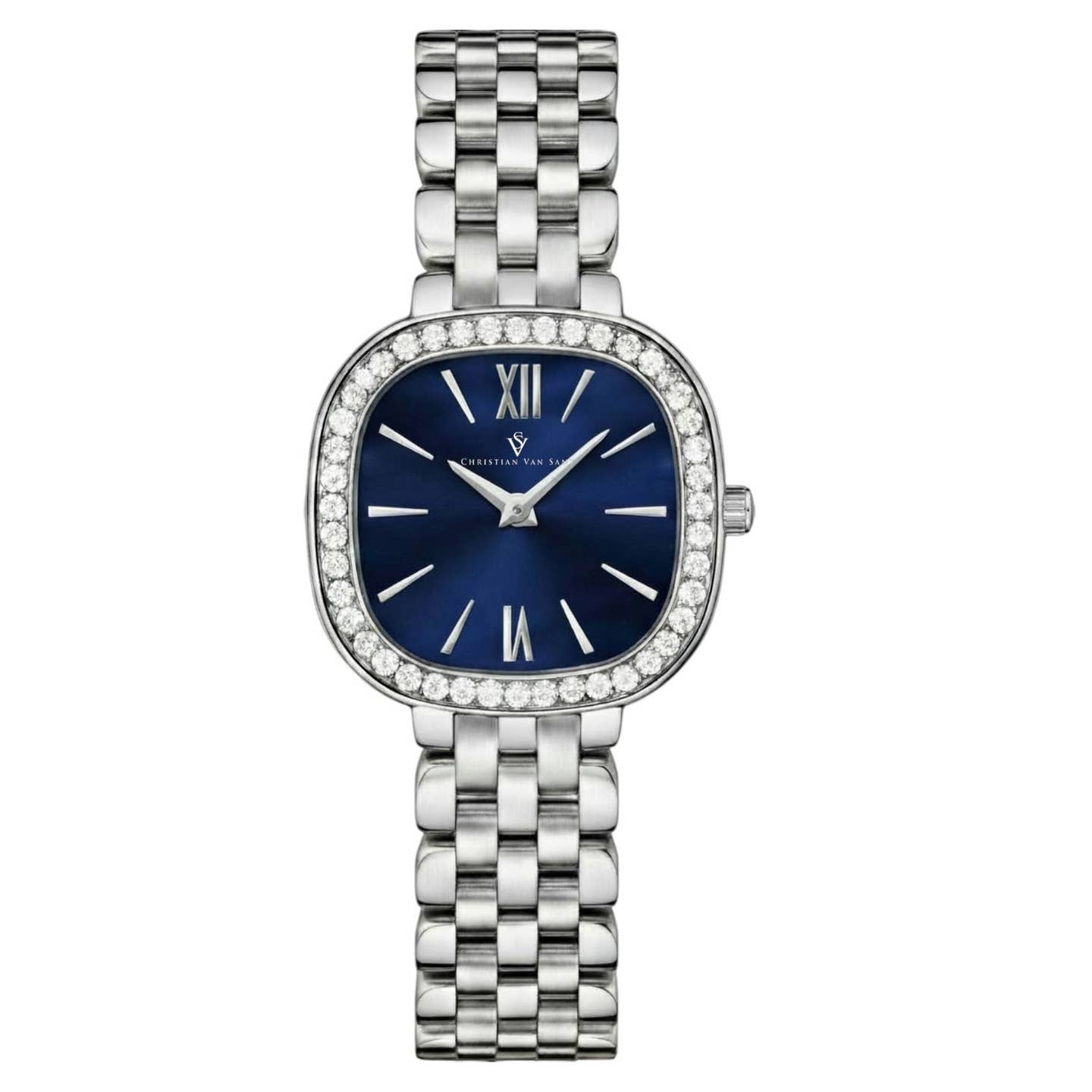 Christian Van Sant Rivoli Women's Quartz Watch, Blue Dial