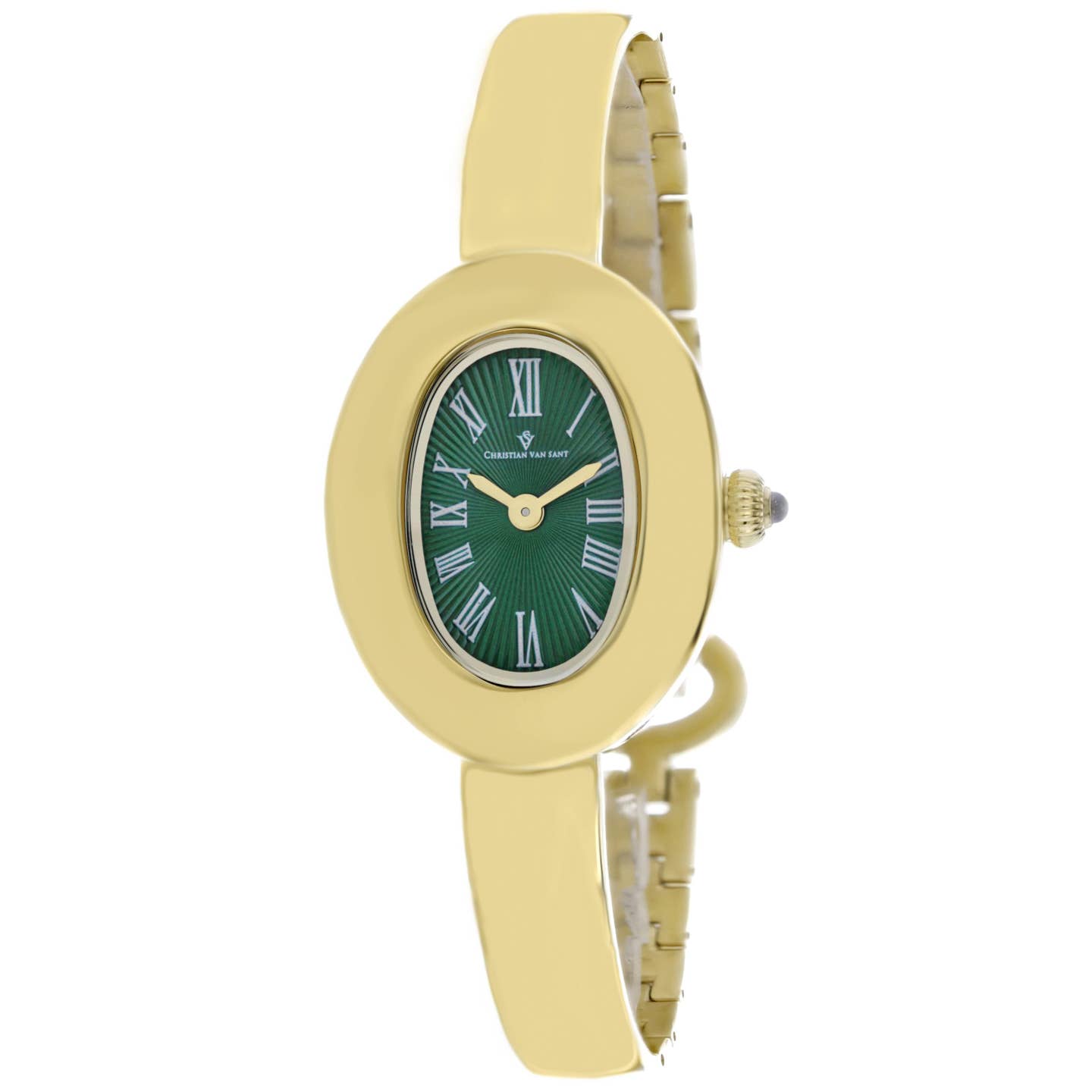 Christian Van Sant Anora Women's Quartz Watch, Green Dial