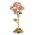Jay Strongwater Thea Geranium Flower Bejeweled Swarovski Crystal Enamel Gold-Finished Tabletop Object