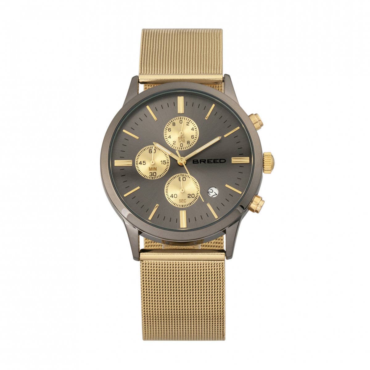 Breed Espinosa Men's Quartz Chronograph Date Mesh Bracelet Watch