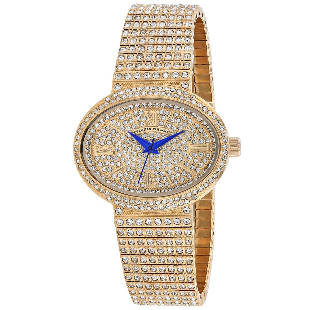 Christian Van Sant Rose Women's Quartz Watch, Rose Gold Dial