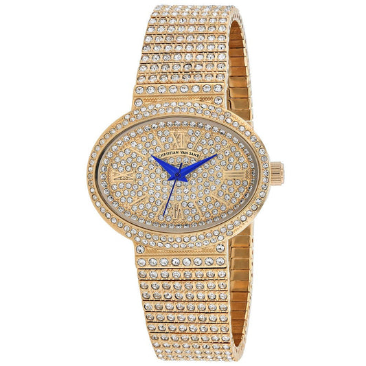 Christian Van Sant Rose Women's Quartz Watch, Rose Gold Dial