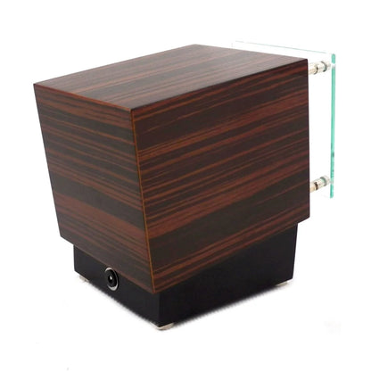 Bey-Berk Executive Automatic Watch Winder – Ebony Burlwood