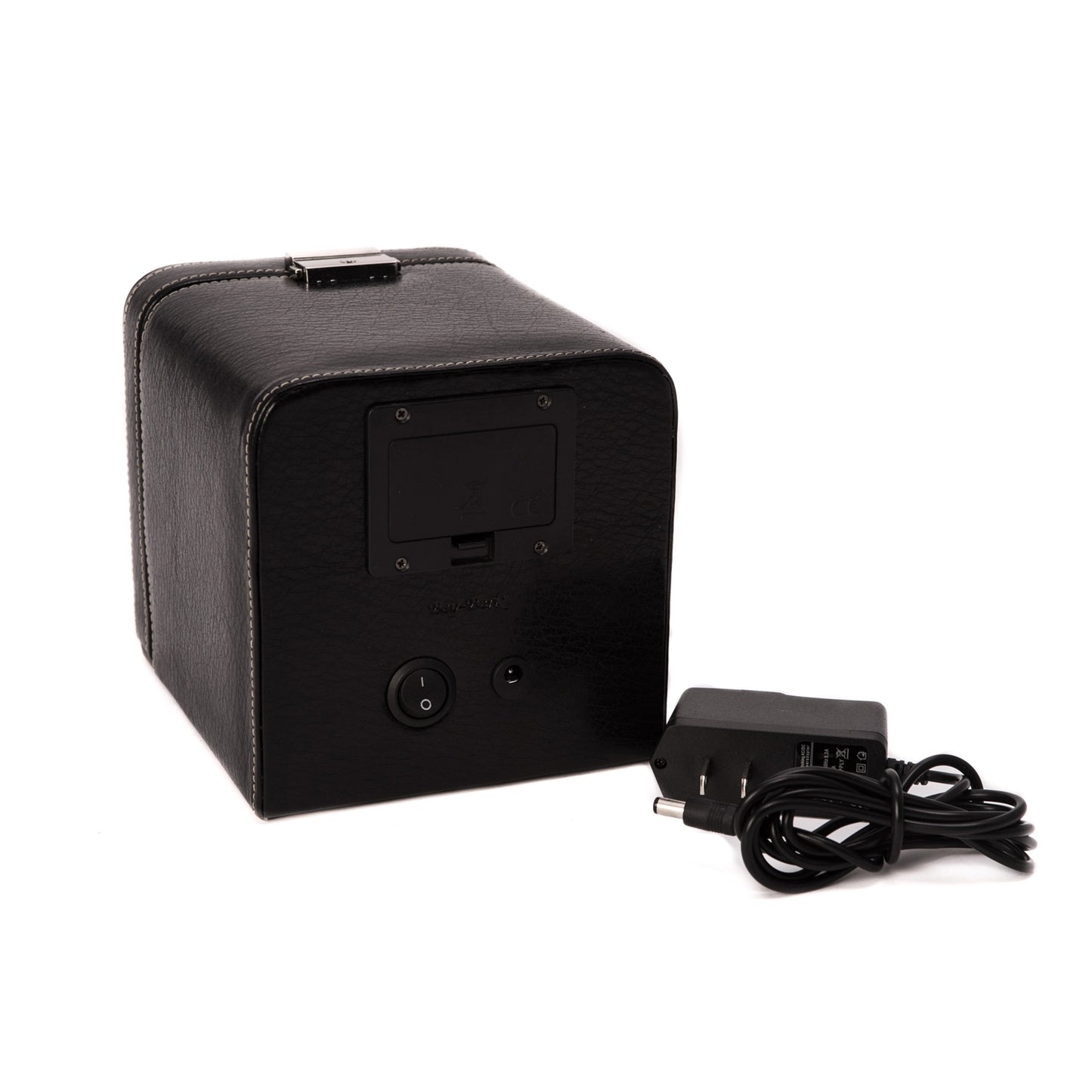 Bey-Berk Executive Automatic Watch Winder – Black Leather