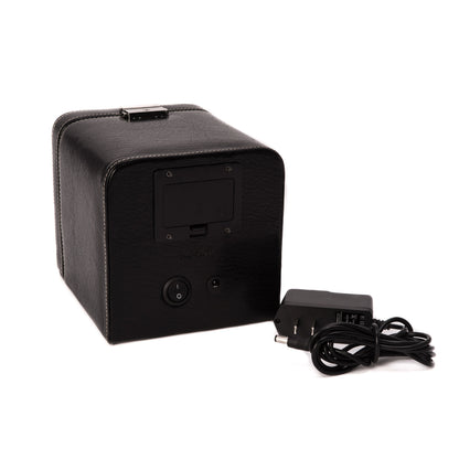 Bey-Berk Executive Automatic Watch Winder – Black Leather