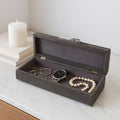 Decorative Box - Gray Wood Moonstone Gemstone, 18 in.