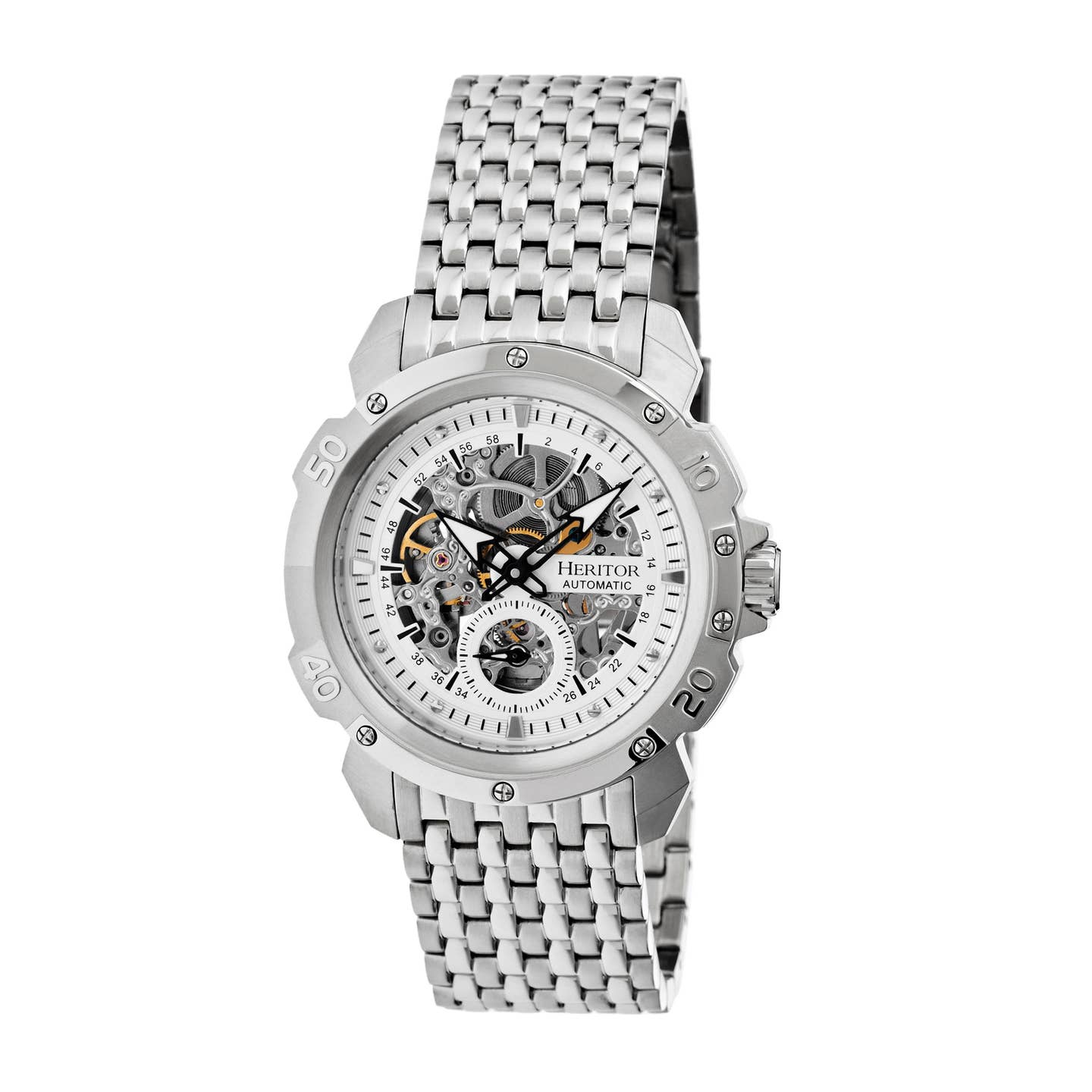 Heritor Conrad Men's Automatic Skeleton Bracelet Watch, Style HERHR2501