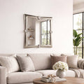 Wall Mirror - Gold Metal Modern Large Square, 32x36 in.