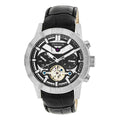 Authentic Heritor Hannibal Men's Automatic Semi-Skeleton Leather Watch, Style HERHR4102