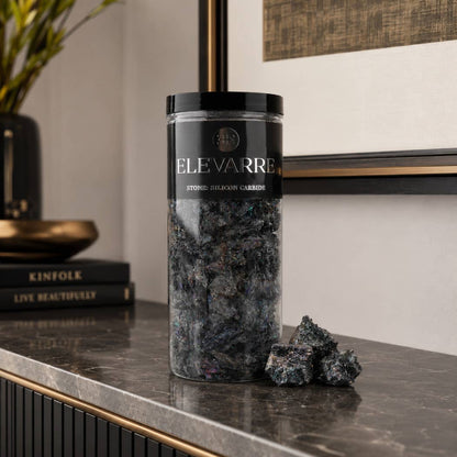 Decorative Object - Black Silicon Carbide Raw Stone Filler
