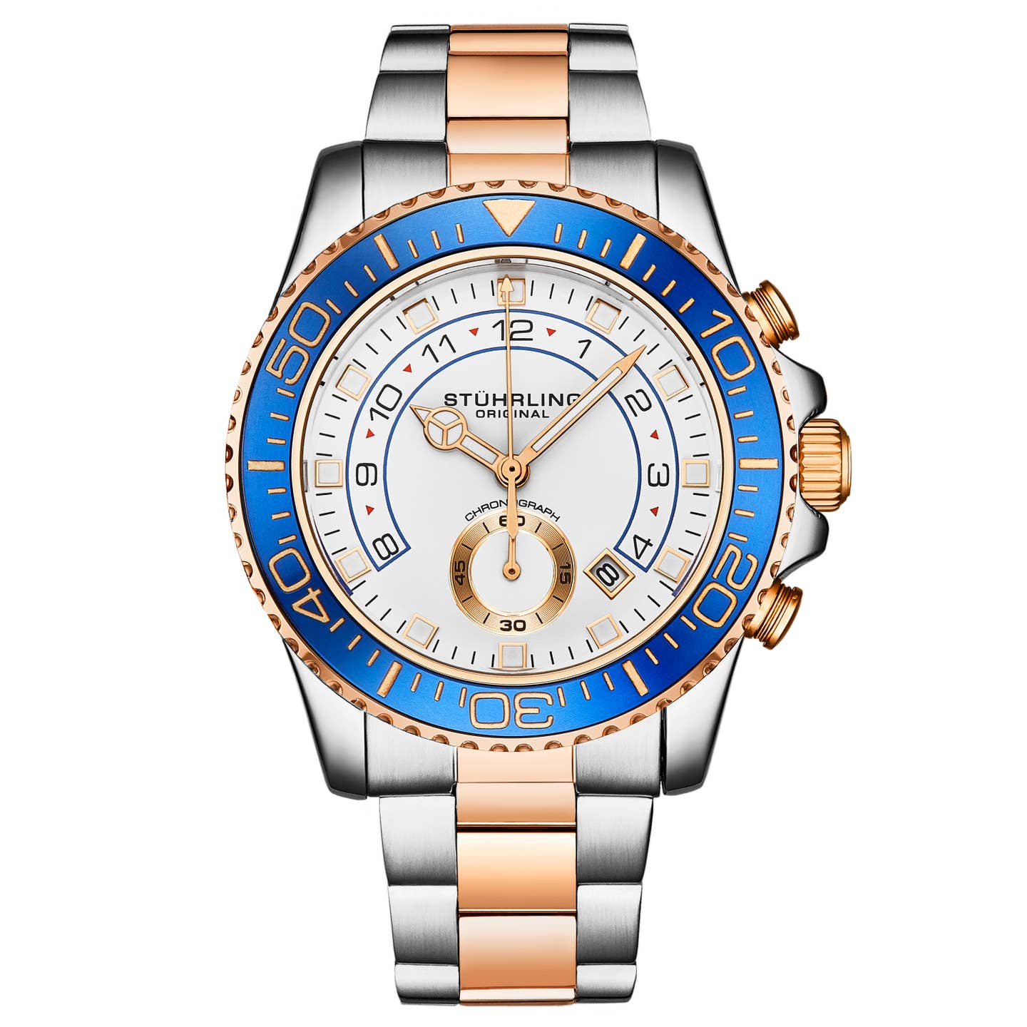 Stuhrling Original Brigadier Men's Quartz Chronograph Watch, 42mm, Style 4DEVN