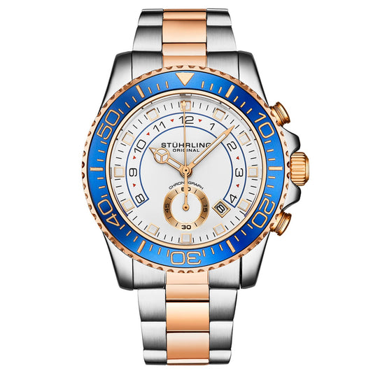 Stuhrling Original Brigadier Men's Quartz Chronograph Watch, 42mm, Style 4DEVN