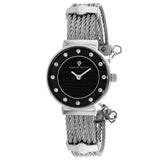 Christian Van Sant Cavo Women's Quartz Watch, Black Dial