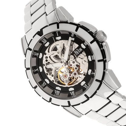 Reign Philippe Men's Automatic Skeleton Bracelet Watch