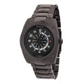 Authentic Heritor Daniels Men's Automatic Semi-Skeleton Bracelet Watch, Black