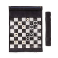 Frankie Roll-Up Travel Chess Set – Portable Suede Chess Board with Storage