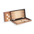 Harrison Luxury Wooden Backgammon & Chess Set – Brown Inlaid Game Board