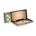 Harrison Luxury Wooden Backgammon & Chess Set – Green Inlaid Game Board
