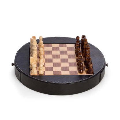 Isaac Wooden Chess Set with Storage Drawers – Luxury Walnut & Maple Chess Board