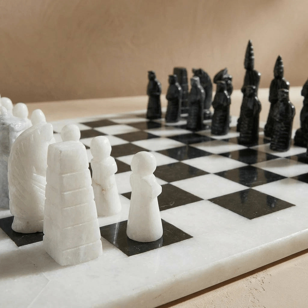 Japanese Inspired Marble Chess Set