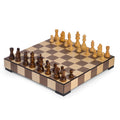 Leonardo Chess & Checkers Set – Luxury Wooden 2-in-1 Board Game Set