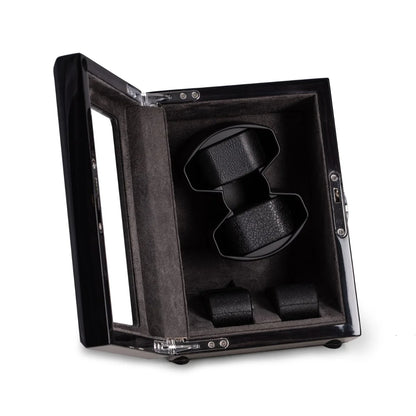 Louis Ash Wood High Lacquer 2-Watch Winder & 2-Watch Storage Case
