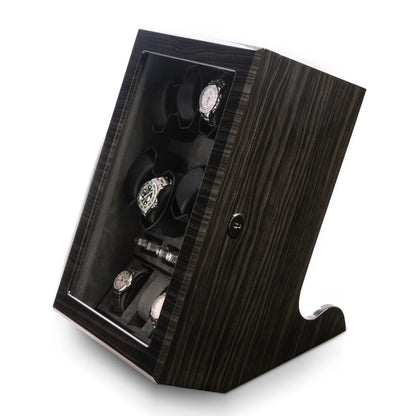 Louis Ash Wood High Lacquer 8-Watch Winder & 4-Watch Storage Case