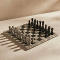 Oceanic & Black Marble Chess Set with Storage Case