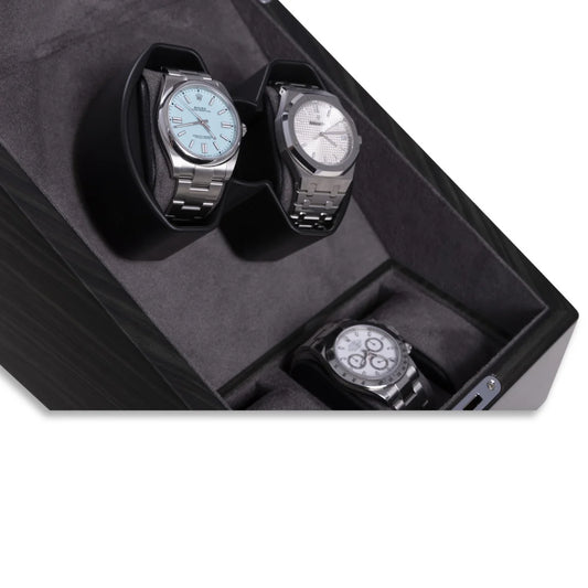 Submariner 2-Watch Winder & 3-Watch Storage Case