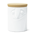 TASSEN Charming Face Porcelain Storage Jar – 57 oz