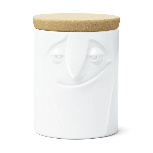 TASSEN Charming Face Porcelain Storage Jar – 57 oz