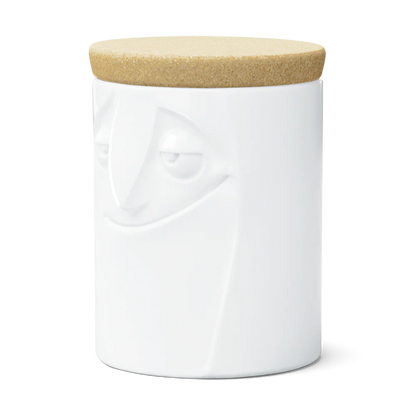 TASSEN Charming Face Porcelain Storage Jar – 57 oz