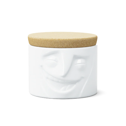 TASSEN Cheerful Face Porcelain Storage Jar – 30 oz