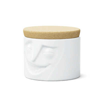 TASSEN Cheerful Face Porcelain Storage Jar – 30 oz