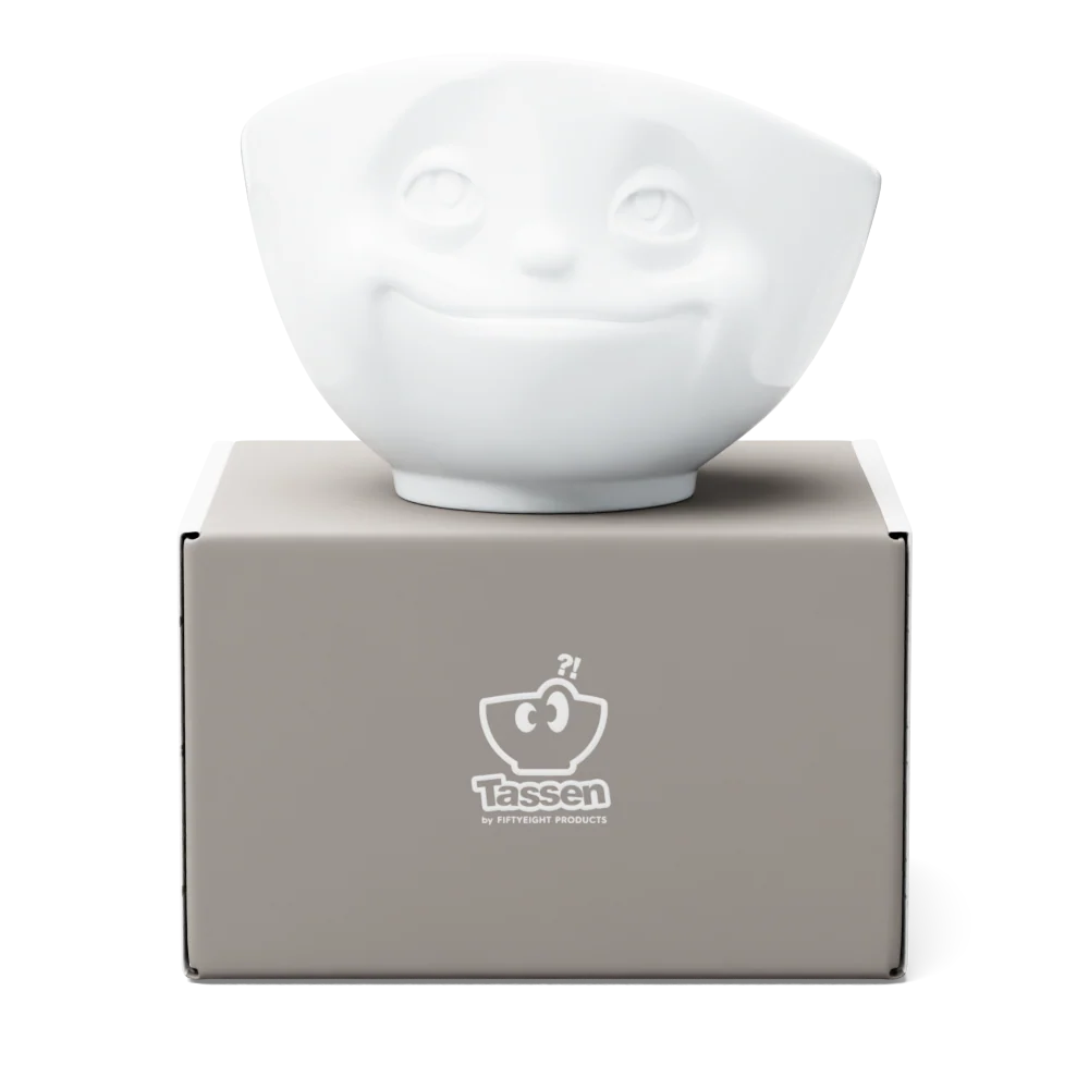 TASSEN Dreamy Face Porcelain Bowl – 16 oz
