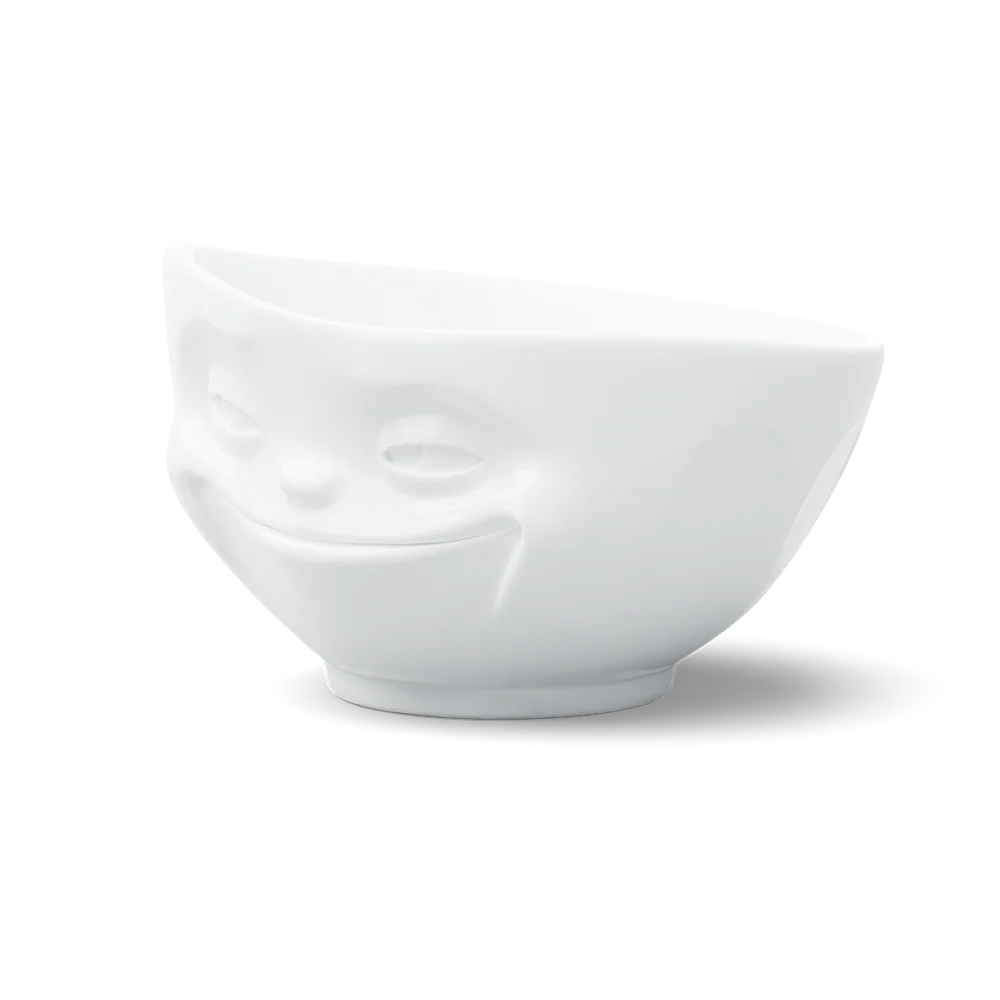 TASSEN Grinning Face XL Porcelain Bowl – 33 oz