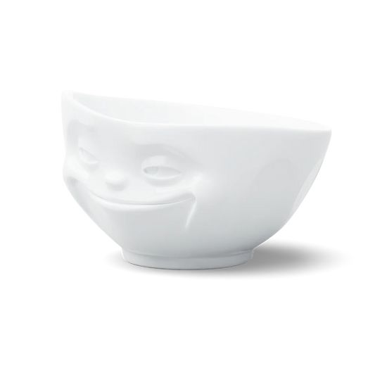 TASSEN Grinning Face XL Porcelain Bowl – 33 oz