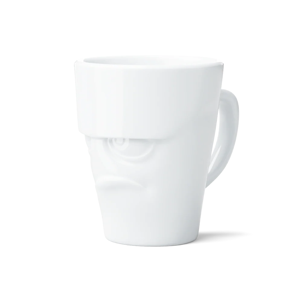 TASSEN Grumpy Face Porcelain Mug – 11 oz