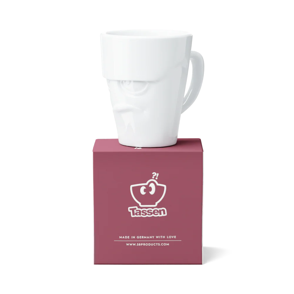 TASSEN Grumpy Face Porcelain Mug – 11 oz