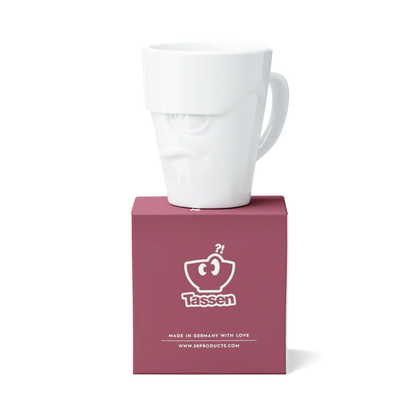 TASSEN Grumpy Face Porcelain Mug – 11 oz