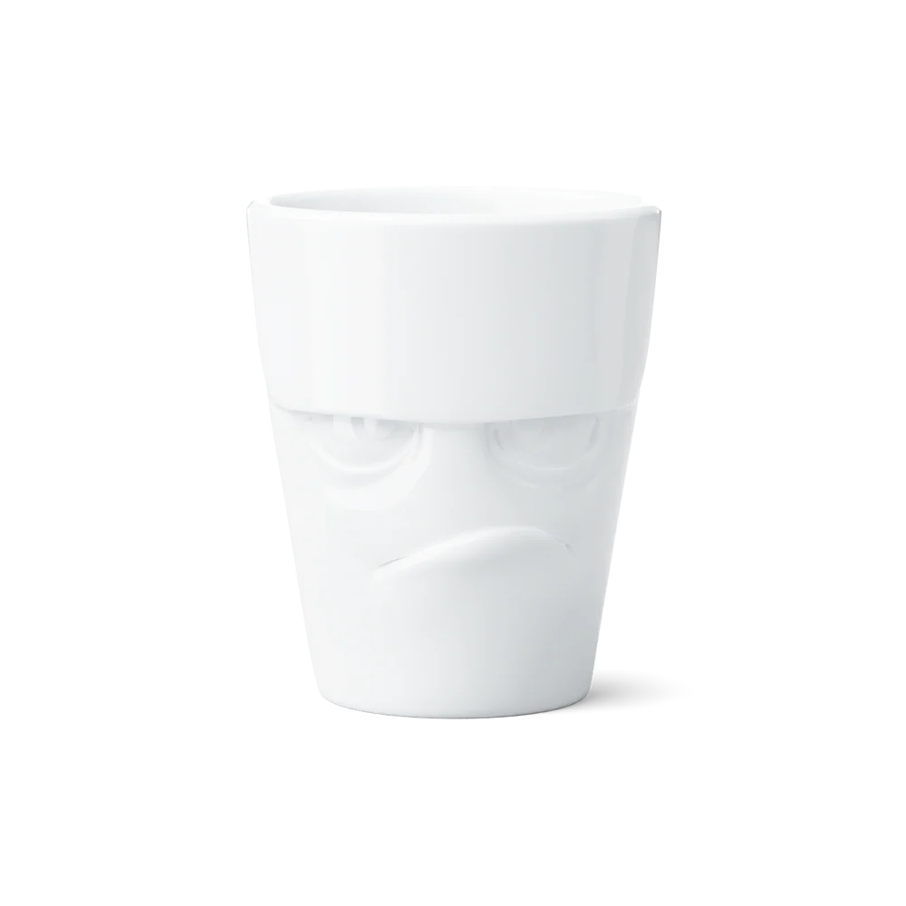 TASSEN Grumpy Face Porcelain Mug – 11 oz