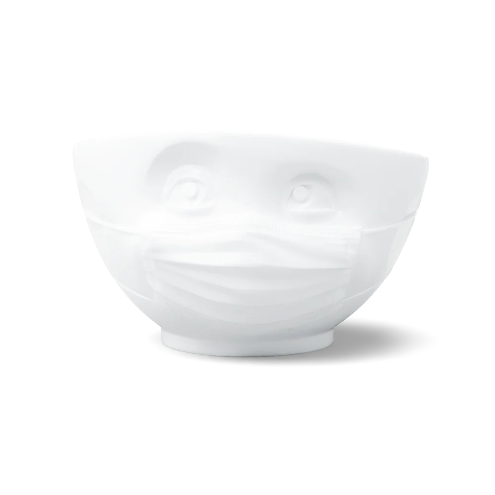 TASSEN Hopeful Face Porcelain Bowl – 16 oz