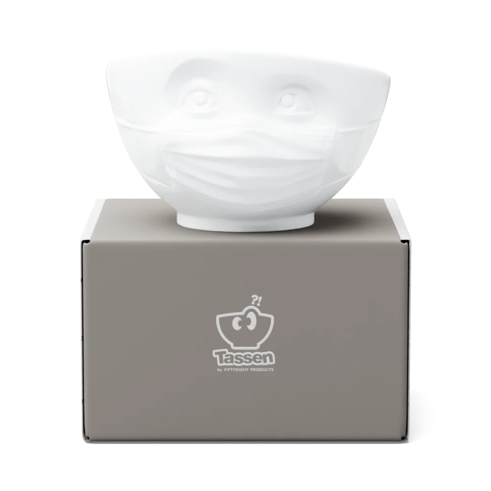 TASSEN Hopeful Face Porcelain Bowl – 16 oz