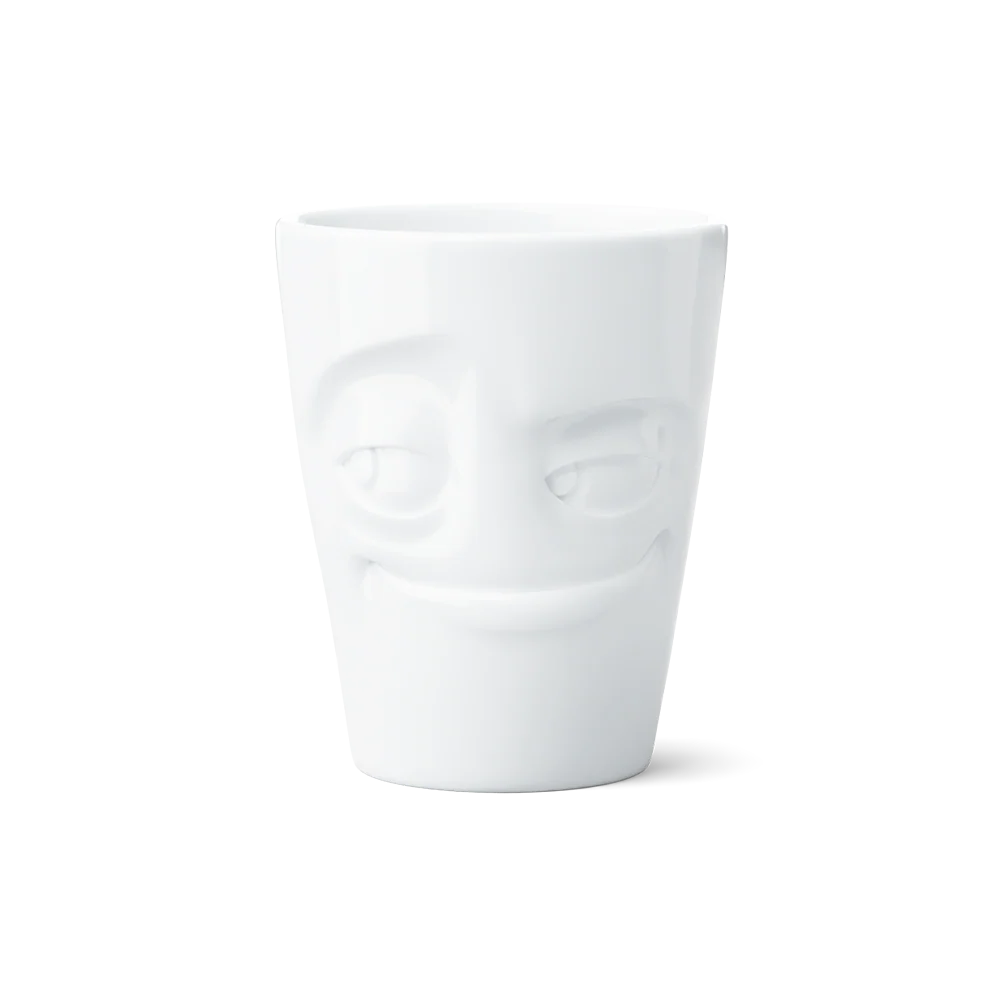TASSEN Impish Face Porcelain Mug – 11 oz